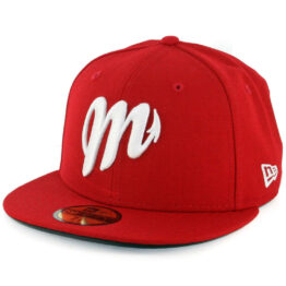 New Era 59Fifty Mexico City Diablos Rojos de Mexico Fitted Hat Scarlet Red White
