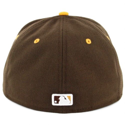 New Era 59Fifty CTO San Diego Padres Word Fitted Hat Brown Gold