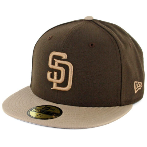 New Era 59Fifty San Diego Padres Fitted Hat Brown Khaki - Khaki