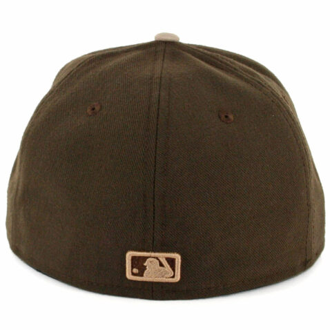 New Era 59Fifty San Diego Padres Fitted Hat Brown Khaki - Khaki - Image 2