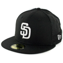 New Era 59 Fifty CTO San Diego Padres Trucker Fitted Hat Black