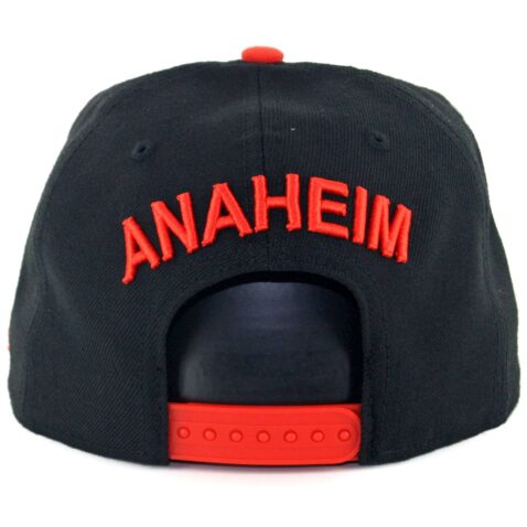 New Era 9Fifty Anaheim Ducks Snapback Hat Black White Orange