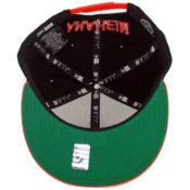 New Era 9Fifty Anaheim Ducks Snapback Hat Black White Orange-Inside