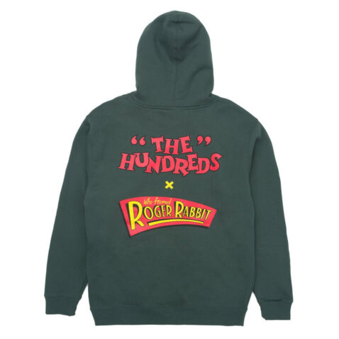 The Hundreds x Roger Rabbit Pullover Hooded Sweatshirt Alpine Green