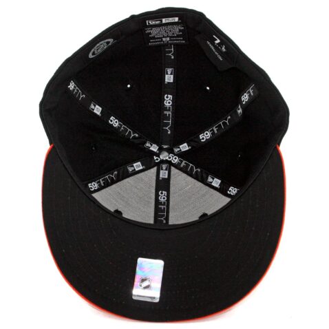 New Era 59Fifty Anaheim Ducks Fitted Hat Black Orange - Image 3