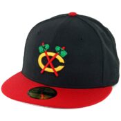 New Era 59Fifty Chicago Blackhawks ALT Fitted Hat Black Scarlet Red