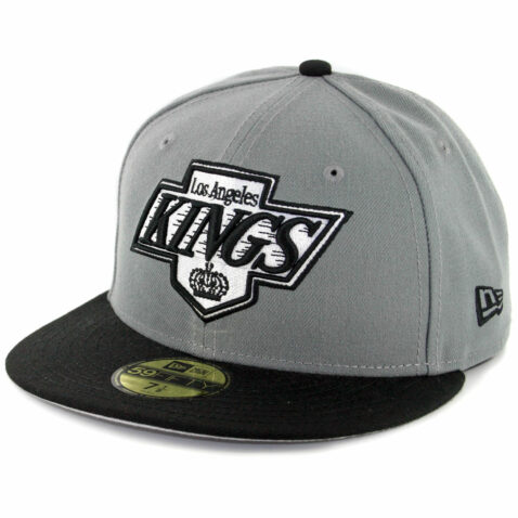 New Era 59Fifty Los Angeles Kings Fitted Hat Storm Gray White Black