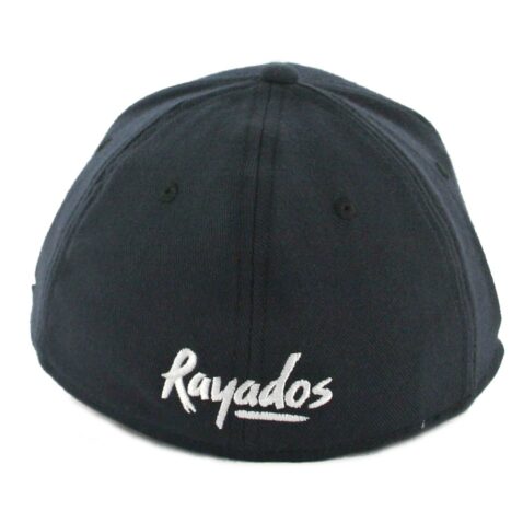 New Era 39Thirty Monterrey Rayados Stretch Fit Hat Dark Navy White - Image 2