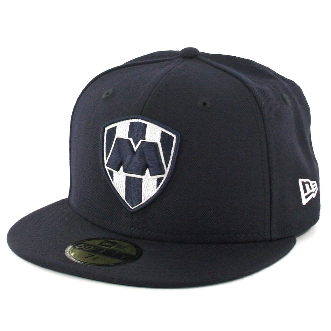 New Era 59Fifty Hat Rayados De Monterrey Liga Mexicana Navy Blue Fitted Cap 