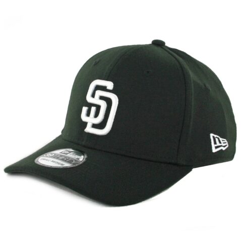 New Era 39Thirty San Diego Padres Stretch Fit Hat Black White