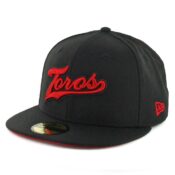 New Era 59Fifty Tijuana Toros Script Fitted Hat Black Scarlet