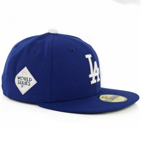 New Era 59Fifty Los Angeles Dodgers Game World Series 2017 Fitted Hat Dark Royal