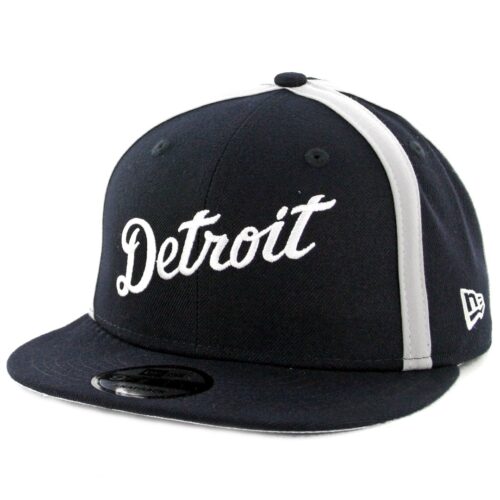 New Era 9Fifty Detroit Tigers Y2K X Seam Snapback Hat Dark Navy