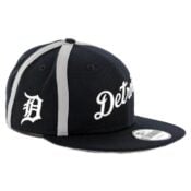 New Era 9Fifty Detroit Tigers Y2K X Seam Snapback Hat Dark Navy-Side