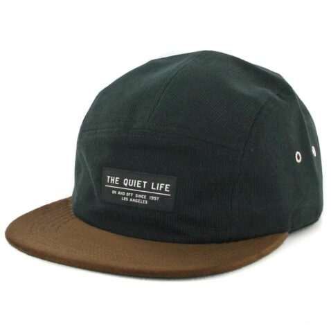 The Quiet Life Cord Combo 5 Panel Clipback Hat Black