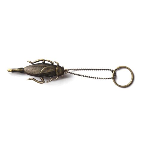 HUF Roach Clip Keychain Brass