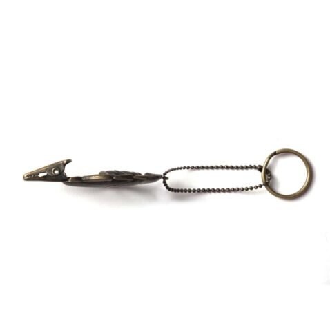 HUF Roach Clip Keychain Brass