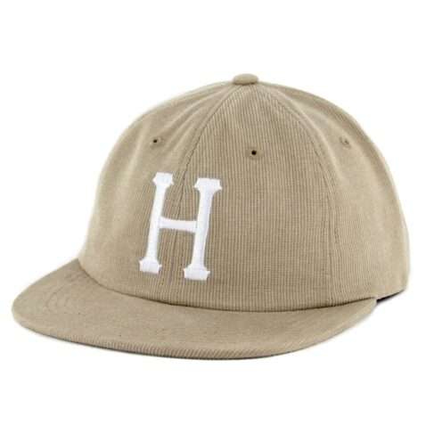 HUF Classic H 6 Panel Bedford Strapback Hat Khaki