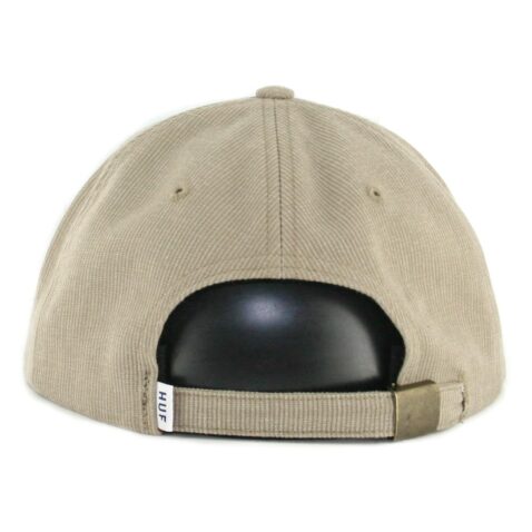 HUF Classic H 6 Panel Bedford Strapback Hat Khaki