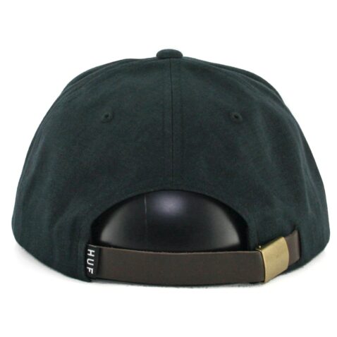 HUF Small Metal H Strapback Hat Black
