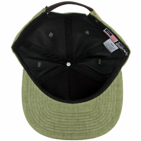 HUF Small Metal H Strapback Hat Olive