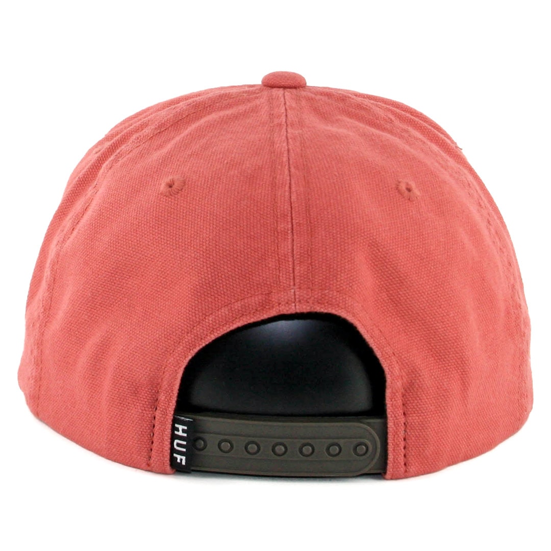 HUF Wash Canvas Box Logo Snapback Hat Nautical Red HUF Wash Canvas Box Logo Snapback Hat Nautical Red - Image 2
