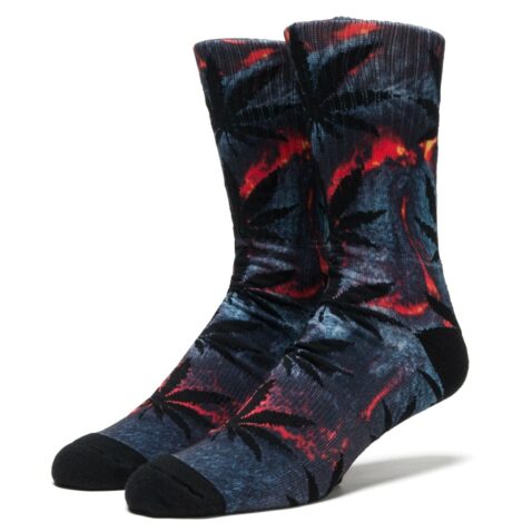 HUF Outdoor Plantlife Crew Socks Lava Red