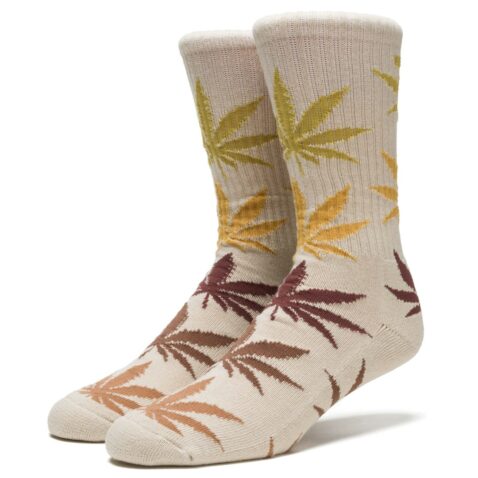 HUF Fader Plantlife Crew Socks Natural