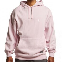Grizzly OG Bear Embroidered Pullover Hooded Sweatshirt Pink