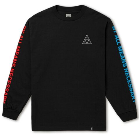 HUF Multi Triple Triangle Long Sleeve Black