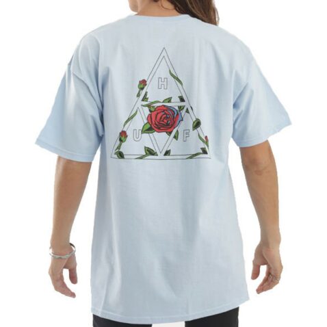 HUF Roses Triple Triangle T-Shirt Powder Blue