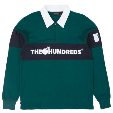The Hundreds Alpine Long Sleeve Polo Shirt Teal