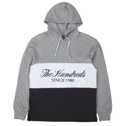 The Hundreds Ellis Long Sleeve Hooded Shirt Athletic Heather