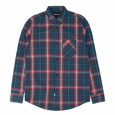 The Hundreds Fremont Long Sleeve Woven Shirt Blue