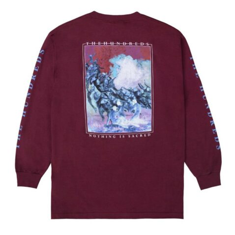 The Hundreds Nothing Is Sacred Long Sleeve Burgundy