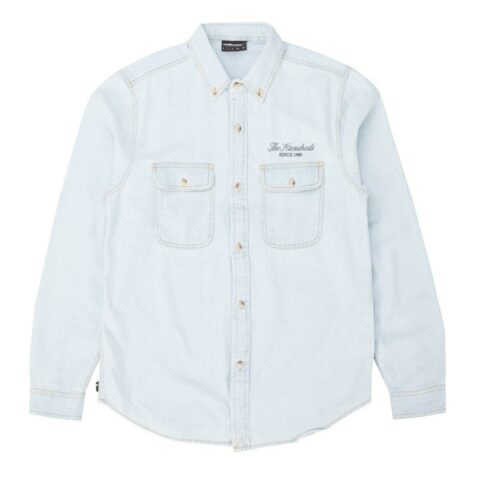 The Hundreds Pioneer Long Sleeve Woven Shirt Indigo