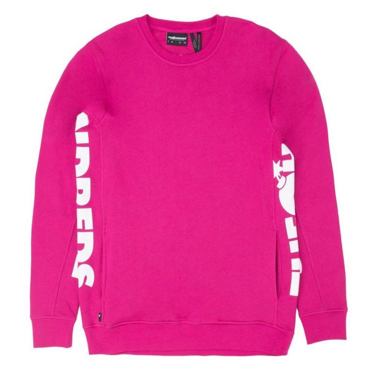 The Hundreds Sidewinder Crewneck Sweatshirt Fuchsia