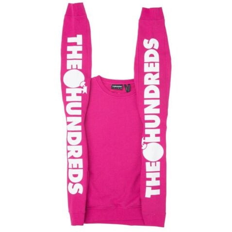 The Hundreds Sidewinder Crewneck Sweatshirt Fuchsia