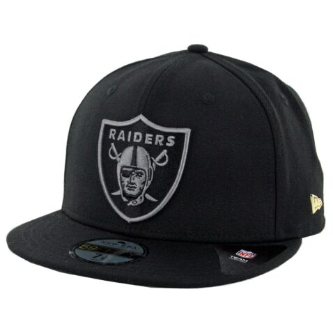 New Era 59Fifty Oakland Raiders Essential Fitted Hat Black