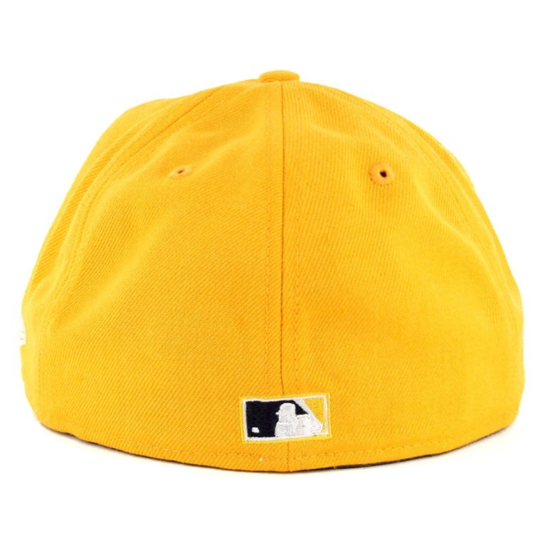 New Era 59Fifty Pittsburgh Pirates Vintage Wool Classic Fitted Hat Yellow-Back New Era 59Fifty Pittsburgh Pirates Vintage Wool Classic Fitted Hat Yellow-Back