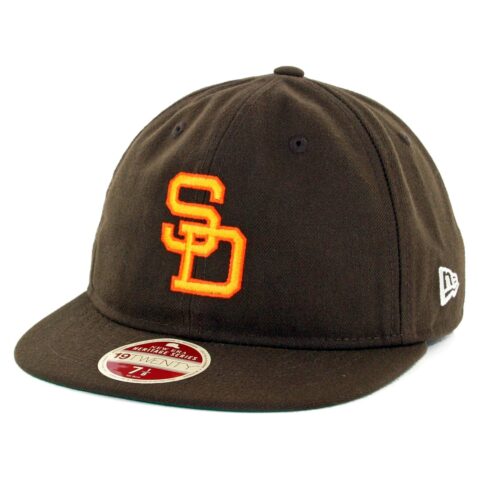 New Era 59Fifty San Diego Padres Vintage Wool Classic Fitted Hat Brown