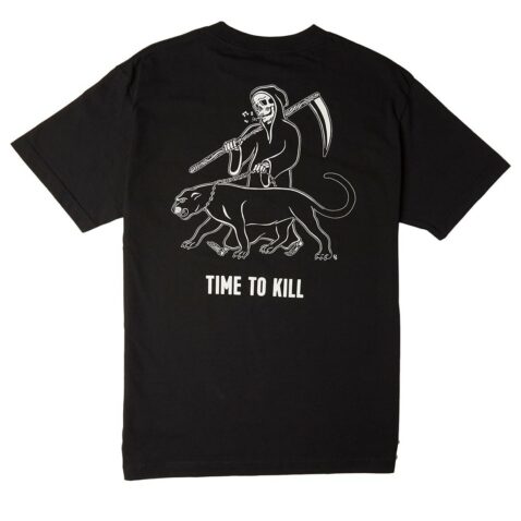 Sketchy Tank Time T-Shirt Black