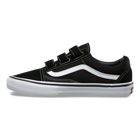 Vans Old Skool V Pro Shoe Black White - Image 2