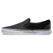 Vans Classic Slip-On Suede & Suitin Shoe Black-Side