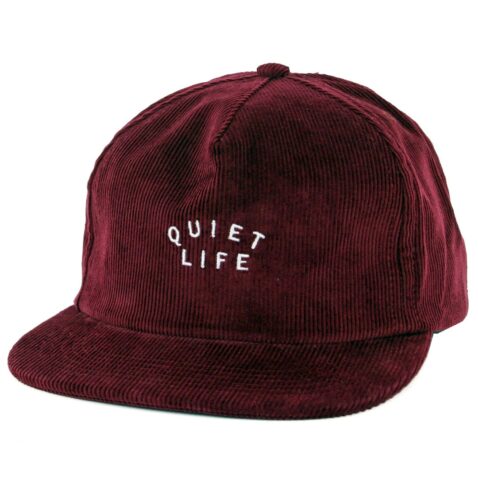 The Quiet Life Standard Lowrise Snapback Hat Merlot Red