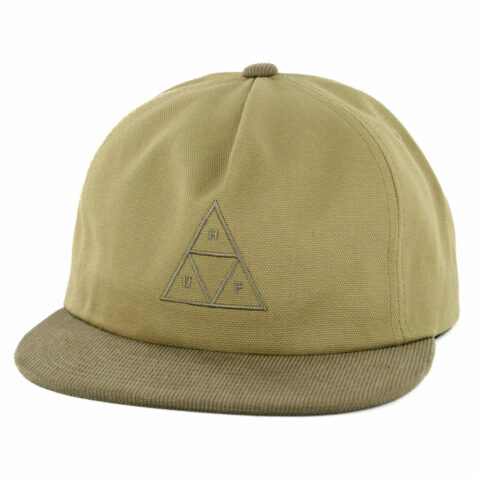 HUF Triple Triangle Snapback Hat Khaki
