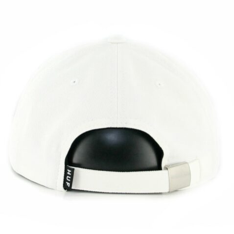 HUF Marka 6 Panel Strapback Hat White