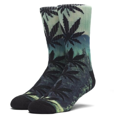 HUF Digital Plantlife Crew Socks Evergreen