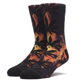 HUF Digital Plantlife Crew Socks Hot Fire