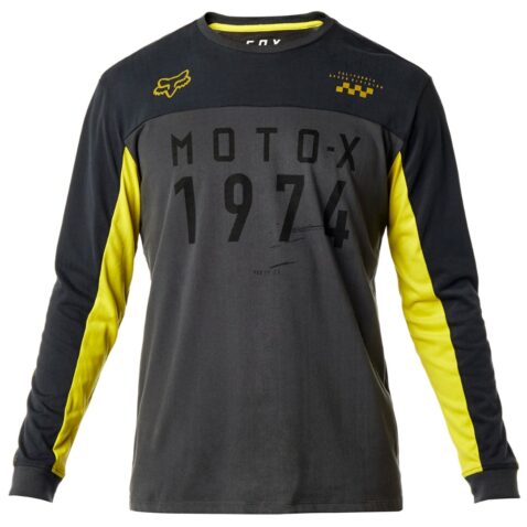 Fox Dune Airline Long Sleeve T-Shirt Black Vintage